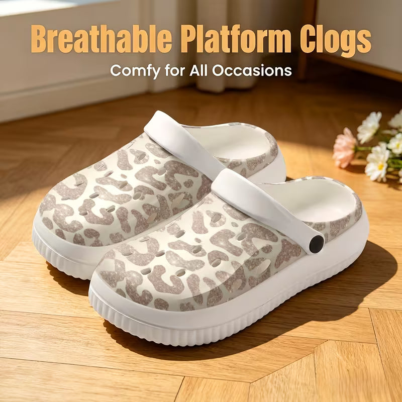 EVA Clogs with a Premium Animal Print Mule Design, Easy to Clean