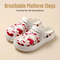 New Stylish EVA Garden Shoes with a Simple Heart Graffiti Print