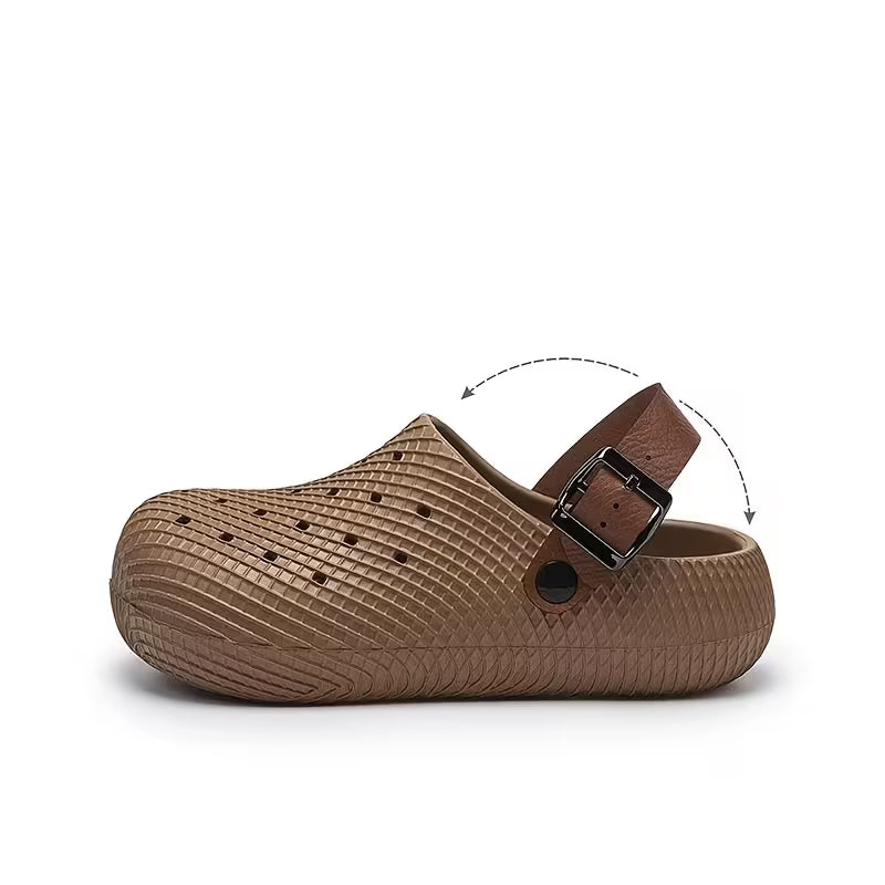New Women's Closed-Toe Slip-On Height-Increasing Slippers