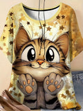 3D Print Cute Cat Tee for Everyday Wear