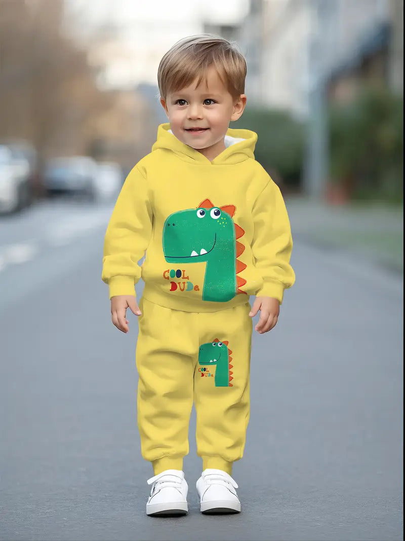 Baby Boys & Girls Hoodie Set Dinosaur-themed