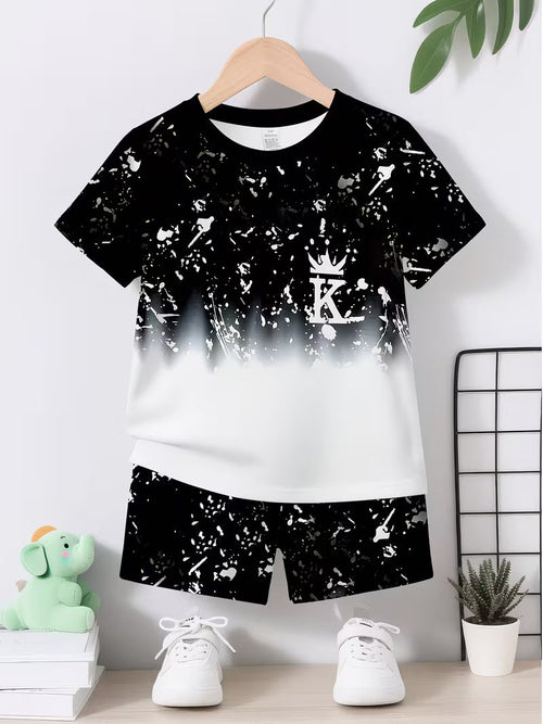 Collection for Baby Boys and Toddlers: Casual Sporty Stylish Crown K Graffiti-themed