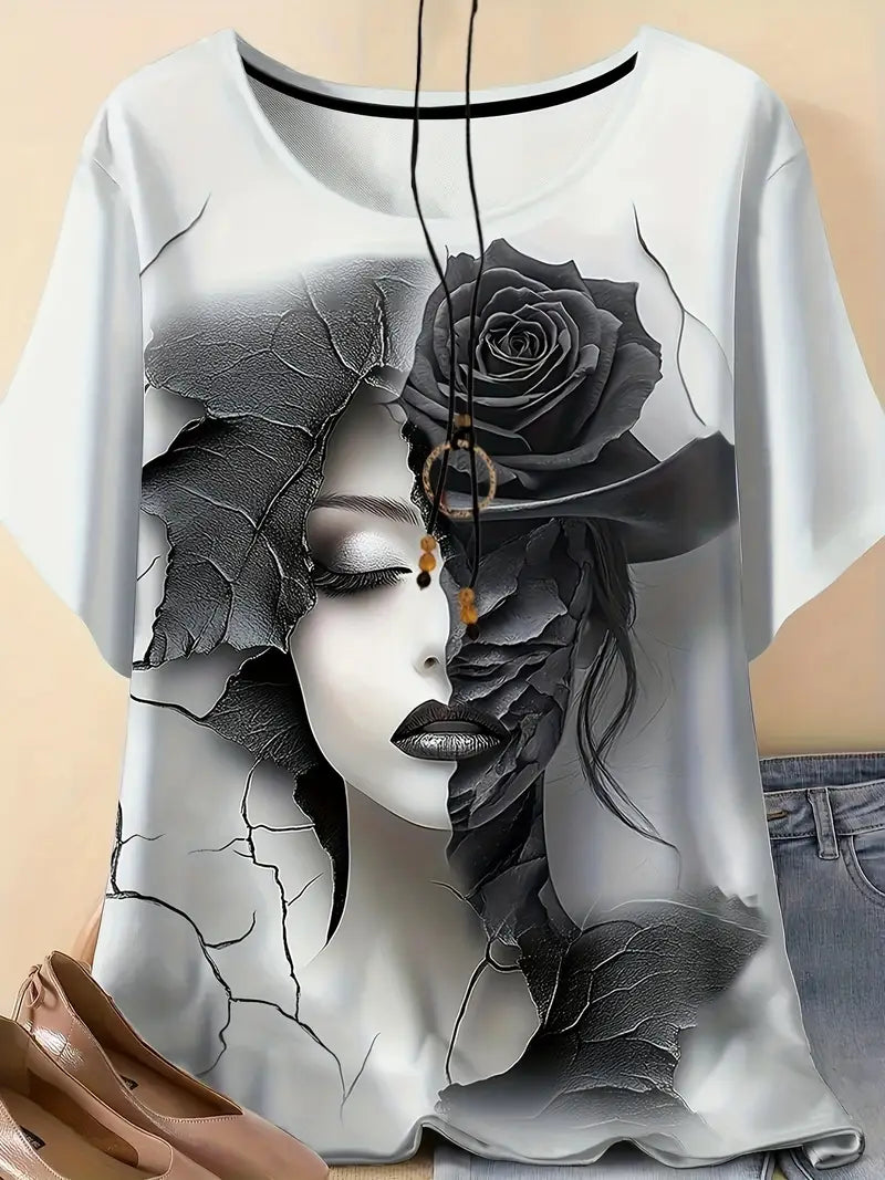 3D Print Casual Tee for Everyday Wear