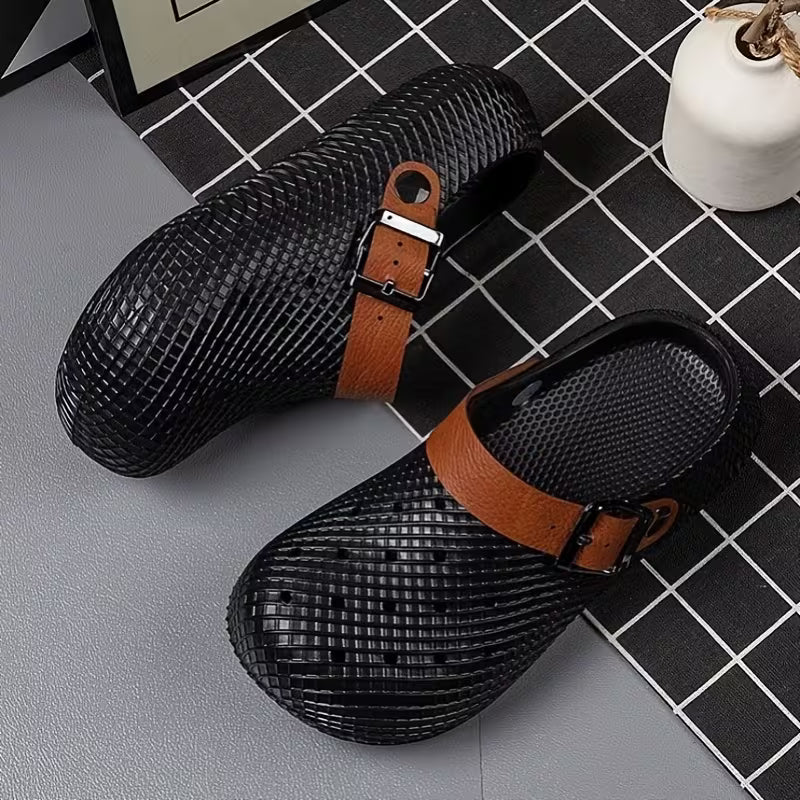 New Women's Closed-Toe Slip-On Height-Increasing Slippers