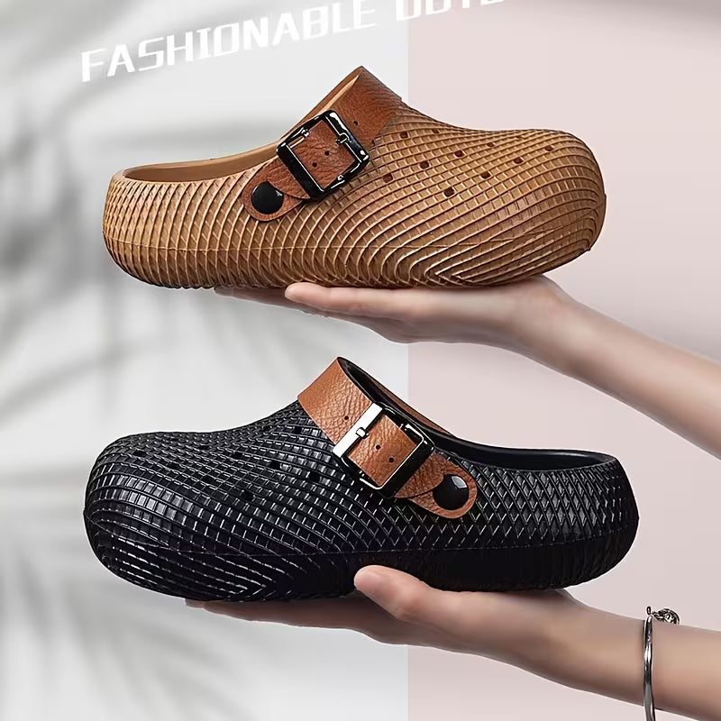 New Women's Closed-Toe Slip-On Height-Increasing Slippers