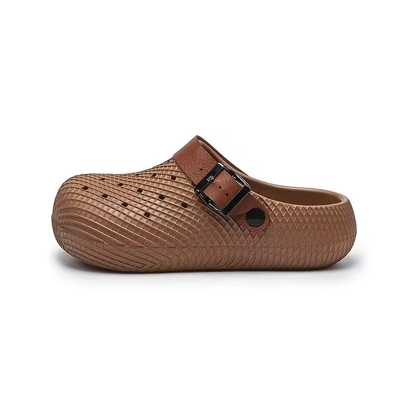 New Women's Closed-Toe Slip-On Height-Increasing Slippers
