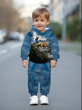 Baby Boys & Girls Hoodie Set Dinosaur print