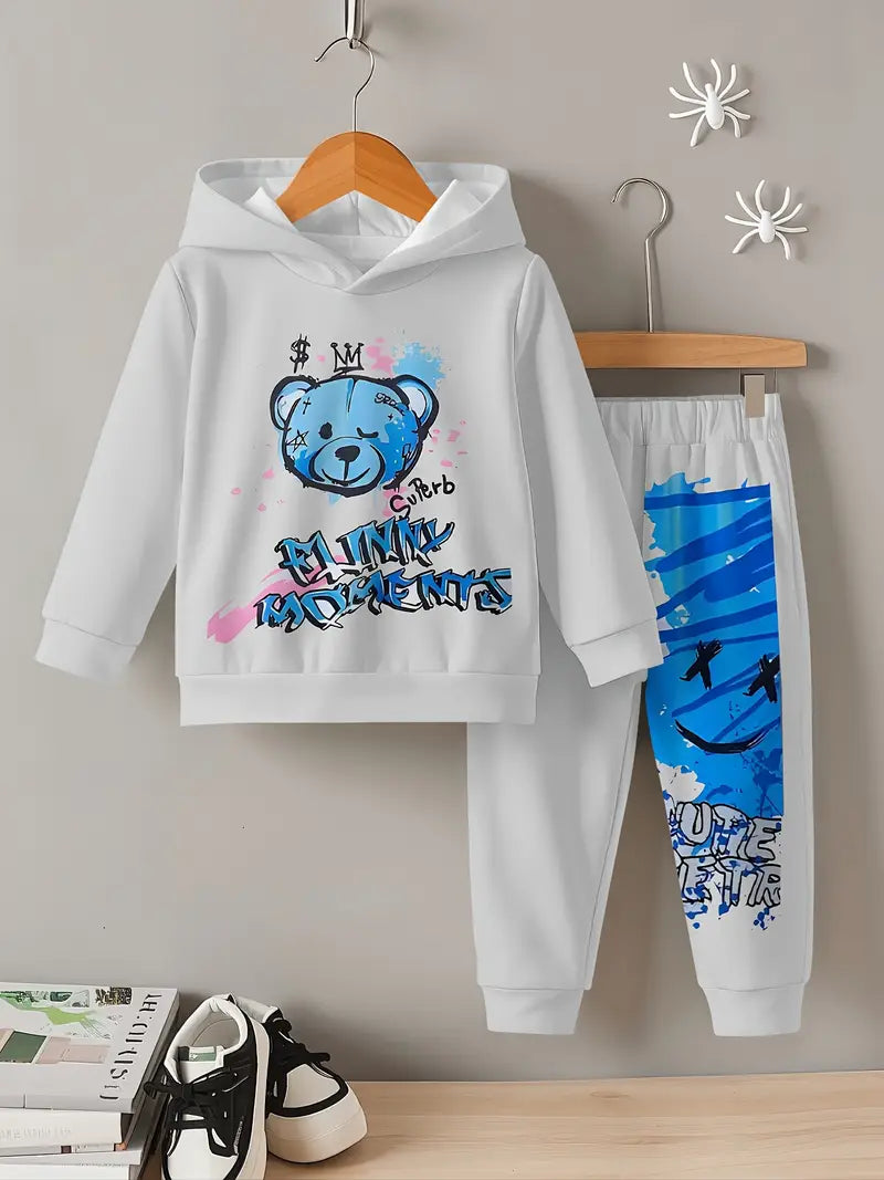 Baby Boys & Girls Hoodie Set featuring cartoon