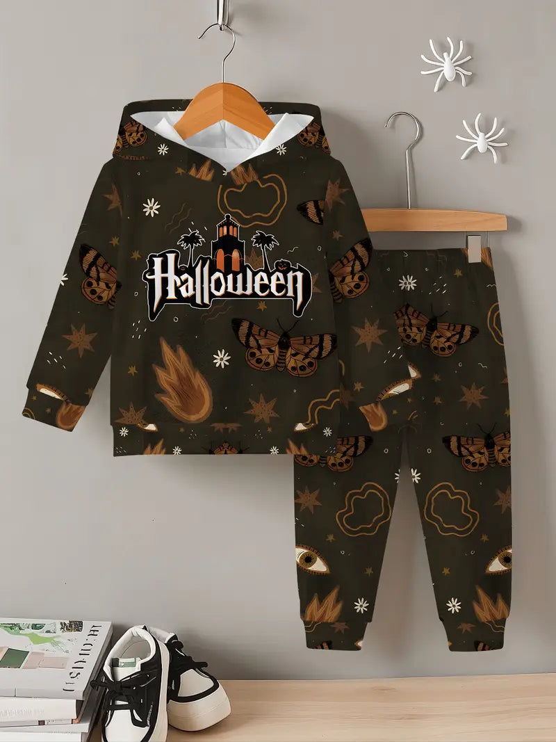 Baby Boys & Girls Hoodie Set Halloween Moth