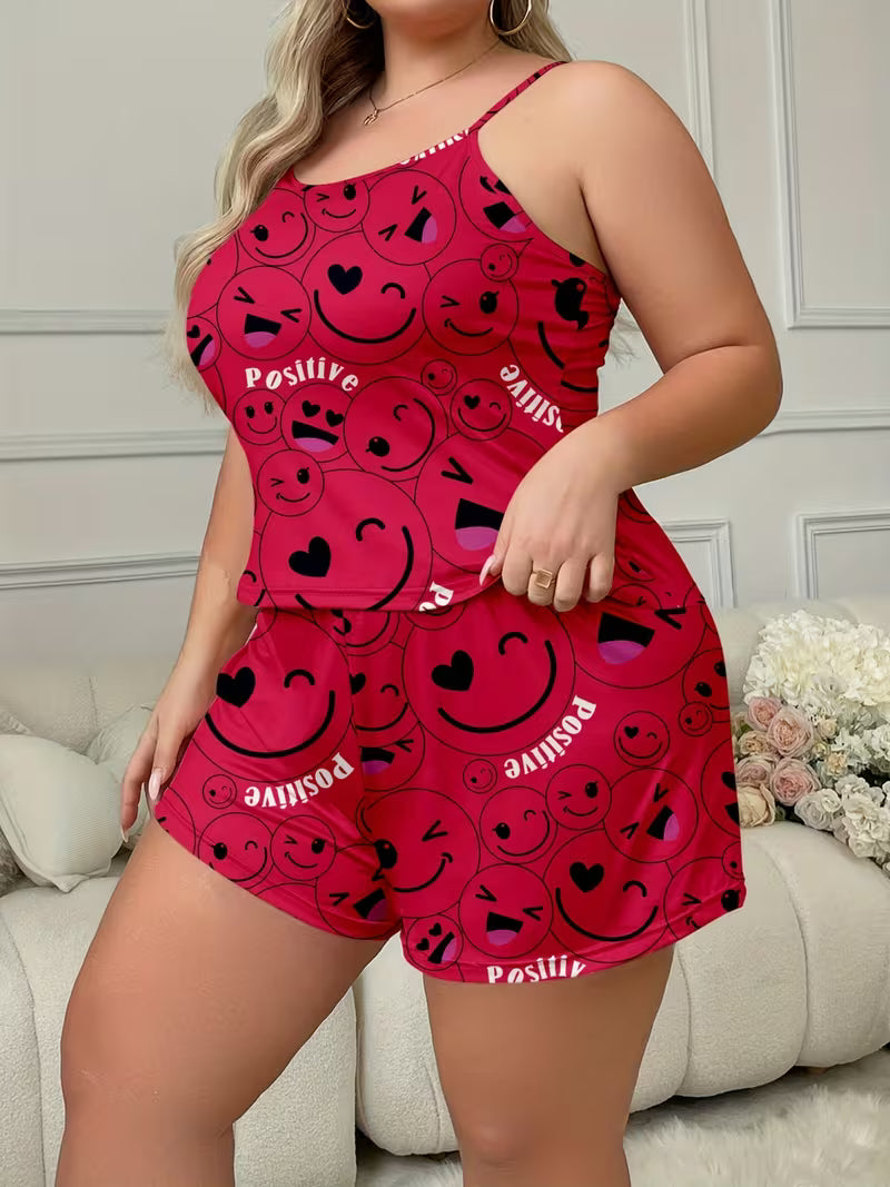 Two-Piece Pajamas, Summer Sleepwear, All-Season Nightwear, 2pcs