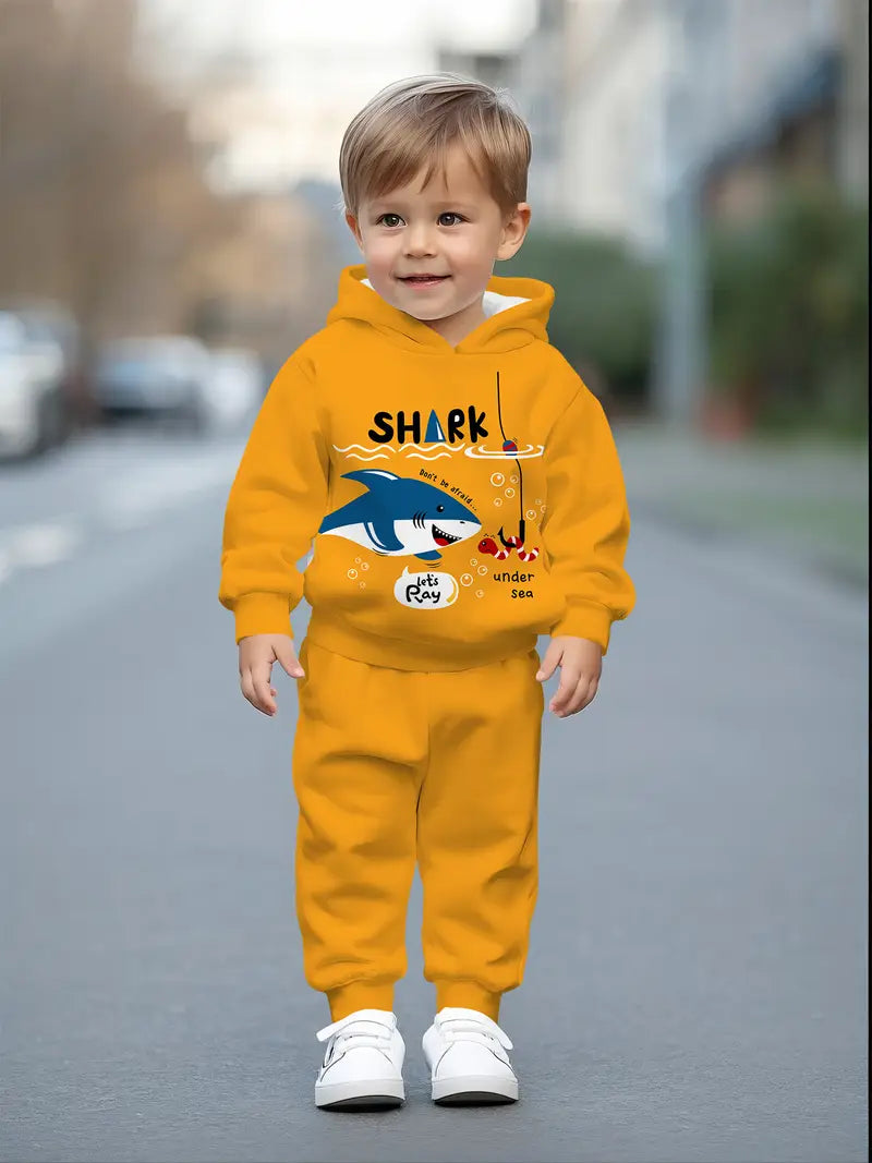 Baby Boys & Girls Hoodie Set shark rescuing