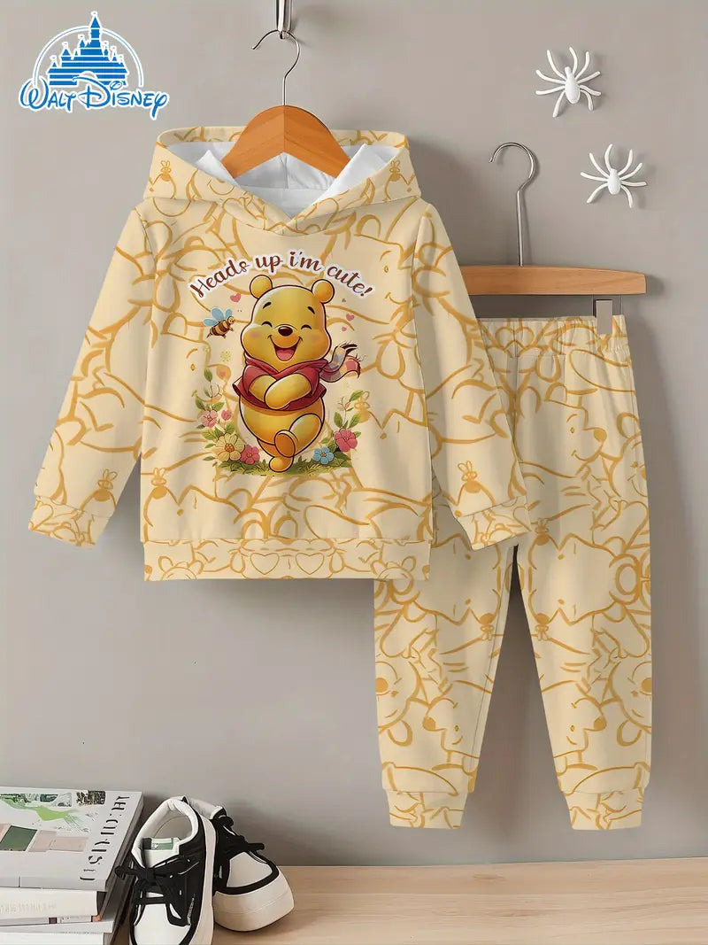 Baby Boys & Girls Hoodie Set Disney bee and bear
