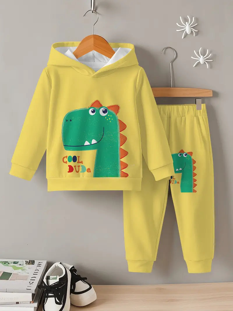 Baby Boys & Girls Hoodie Set Dinosaur-themed
