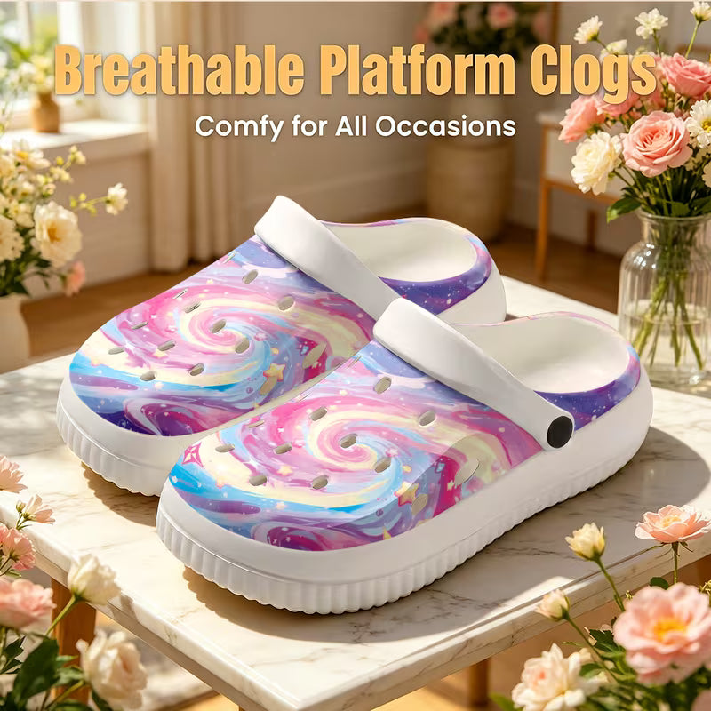 Dreamy Galaxy Starry Sky Pattern Print, Outdoor And Indoor Wear
