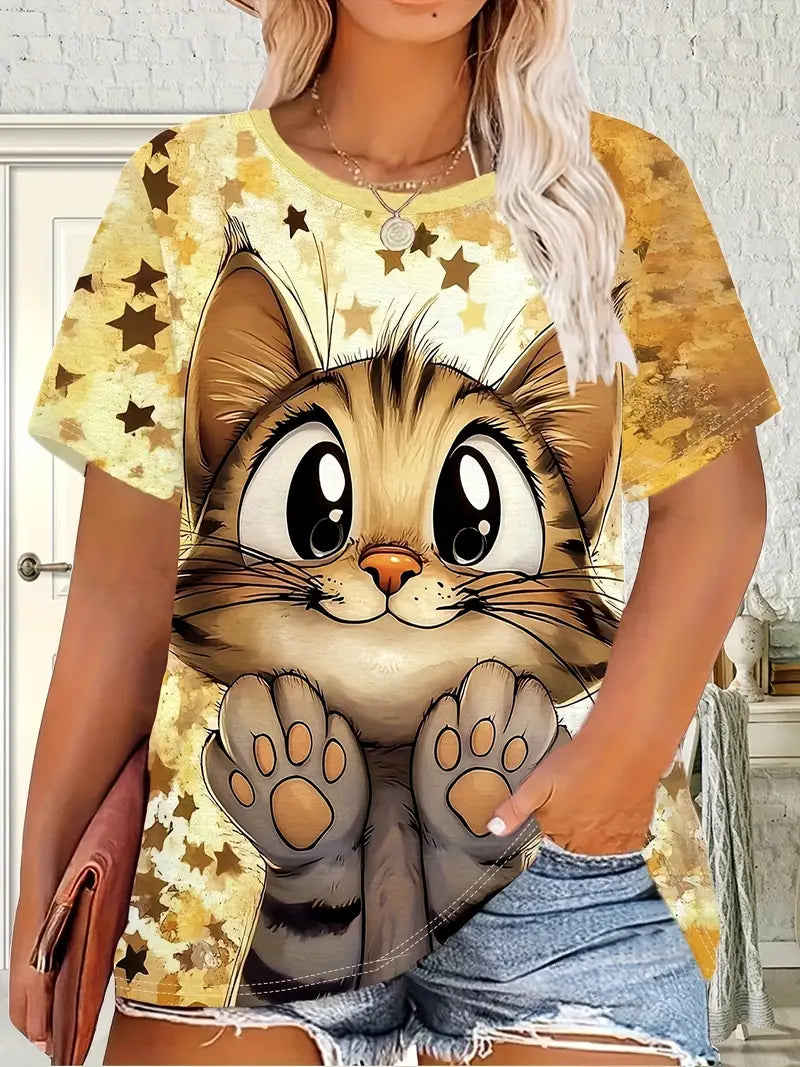 3D Print Cute Cat Tee for Everyday Wear