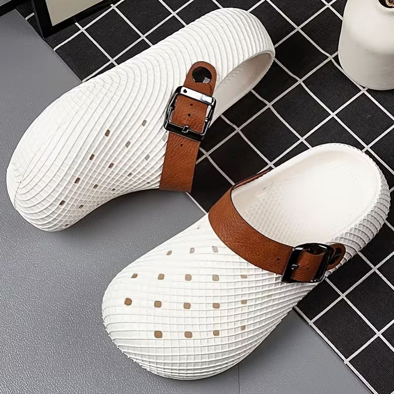 New Women's Closed-Toe Slip-On Height-Increasing Slippers